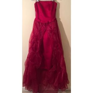 Versatile Red Dress to Gown